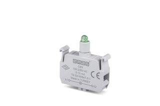 Yedek LED'li 100-230V AC Yeşil Sinyal Blok